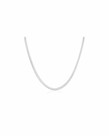 Silver Herringbone Necklace