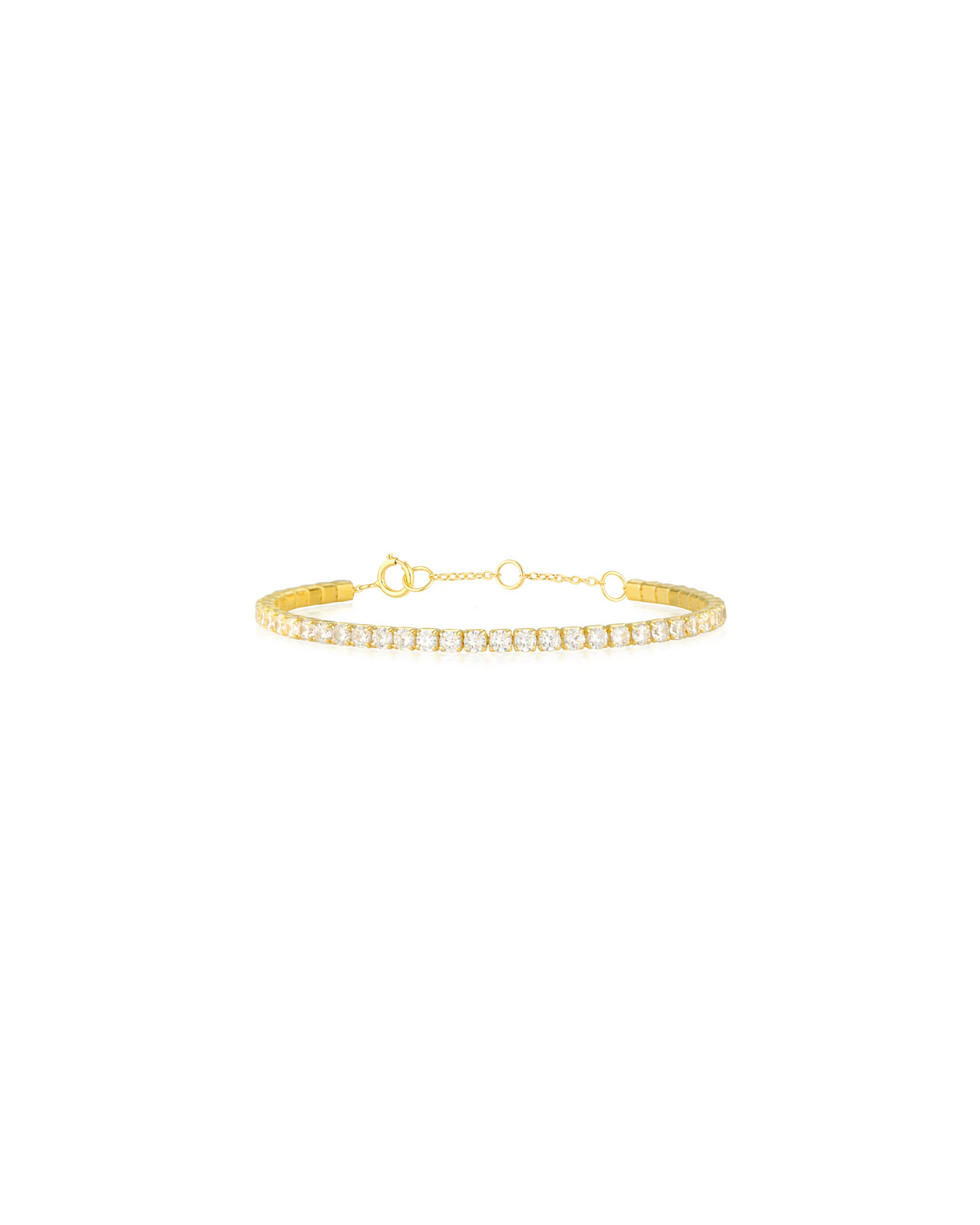 Riley Tennis Bracelet - Gold