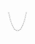Alista Paper Clip Necklace - Silver