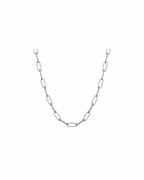Alista Paper Clip Necklace - Silver