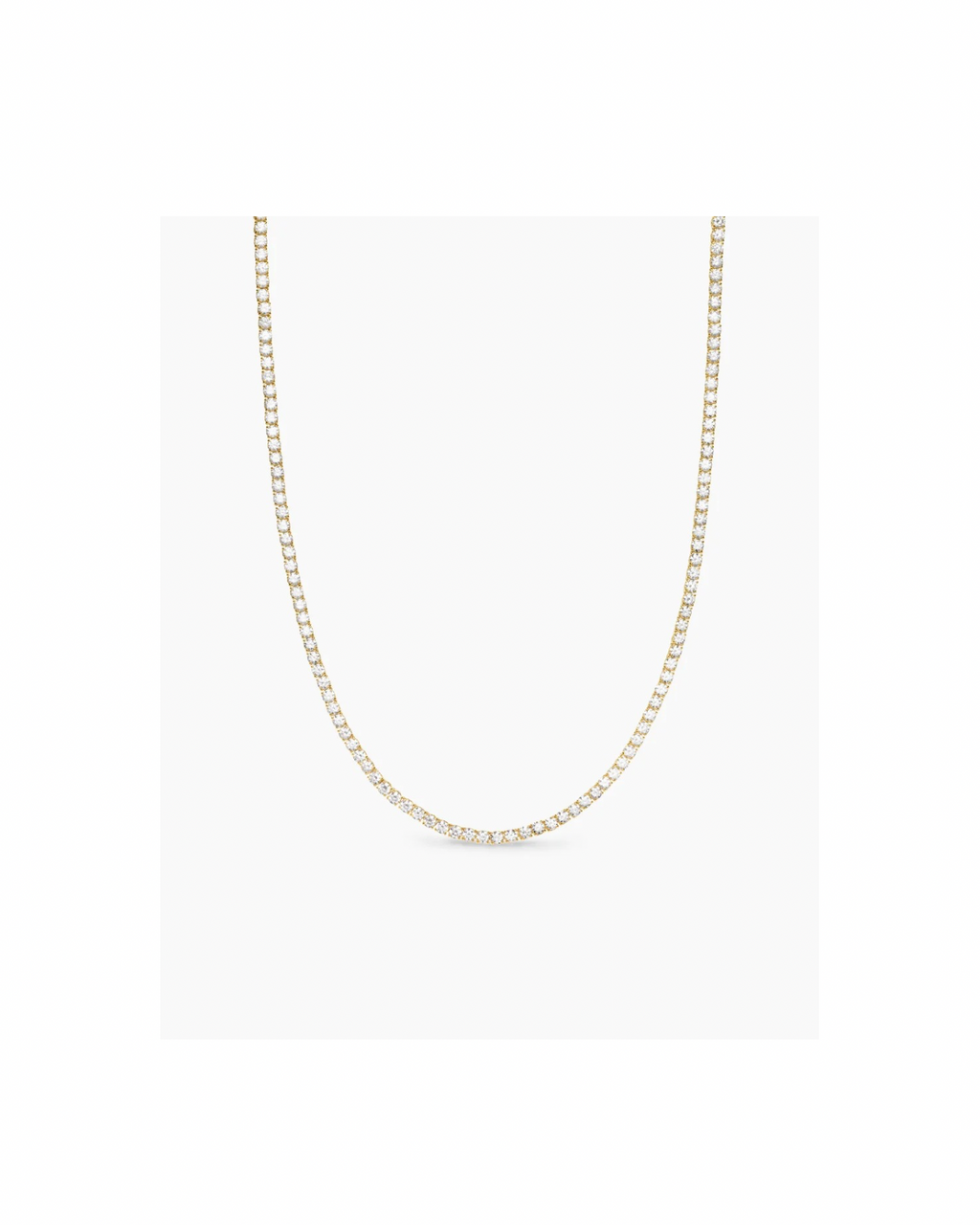 Riley Tennis Necklace - Gold