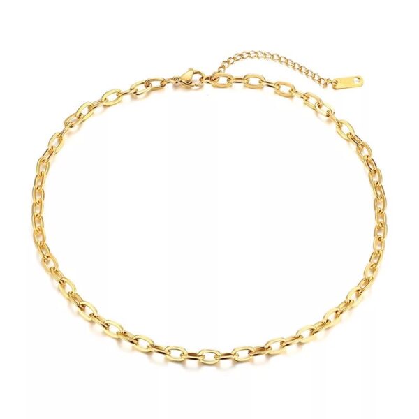 Hailey Chunky Paper Clip Necklace