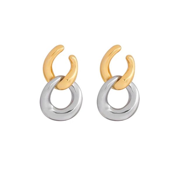 Reine Two Tone Earrings