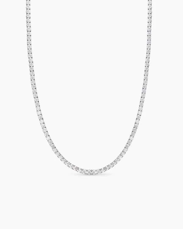 Riley Tennis Necklace – Silver